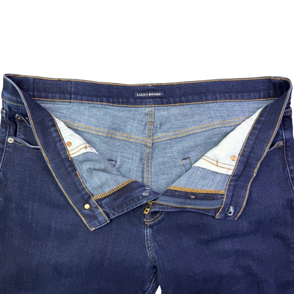 Lucky Brand 223 Straight Leg Jeans Dark Wash Mens 38 - Picture 5 of 15